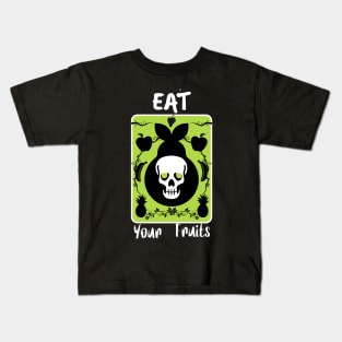 Copy of Scary Pear skull Eat your Fruits Halloween Kids T-Shirt